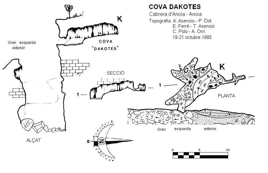 Topographie de DAKOTES, COVA