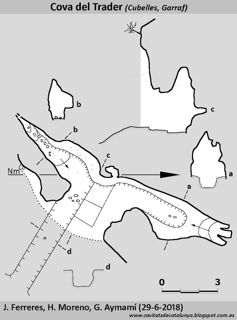 Topografia de TRADER, COVA DEL