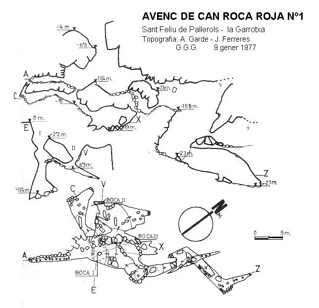 Topografia de CAN ROCA ROJA Nº1, AVENC DE
