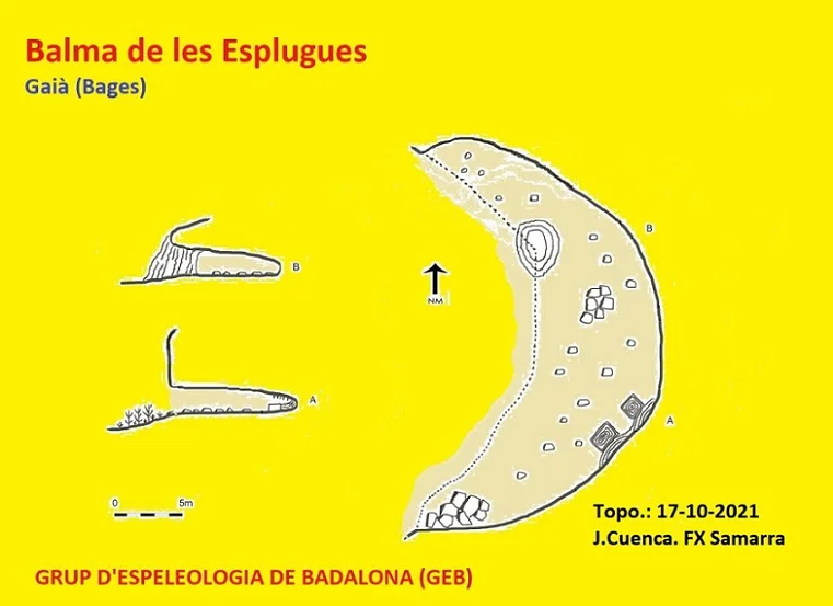 Topografia de ESPLUGUES, BALMA DE LES