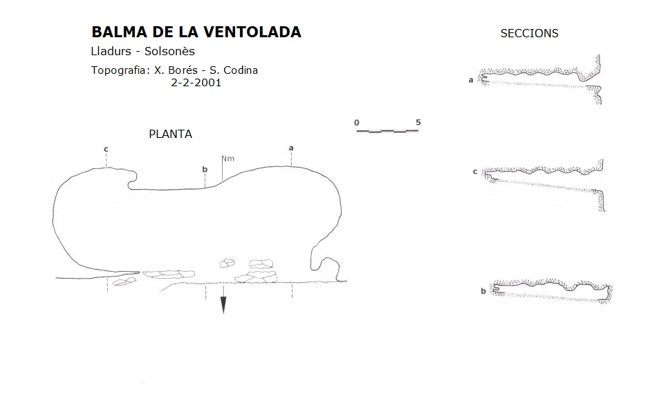 Survey of VENTOLADA, BALMA DE LA