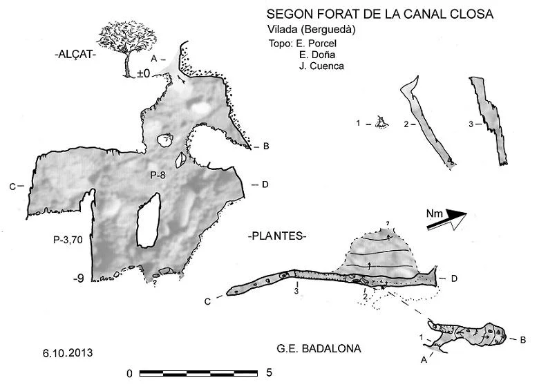 Topografia de CANAL CLOSA, SEGON FORAT DE LA
