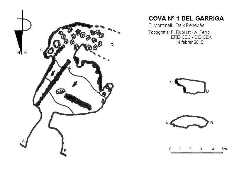 Survey of GARRIGA, COVA Nº1 DEL