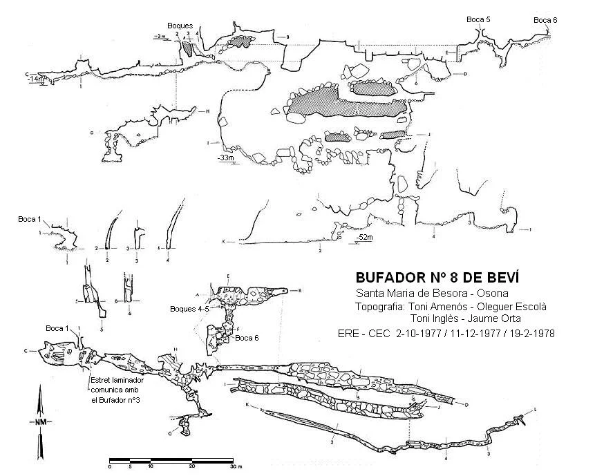 Topografia de BEVÍ, BUFADOR Nº8 DE