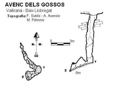 Topografia de GOSSOS, AVENC DELS