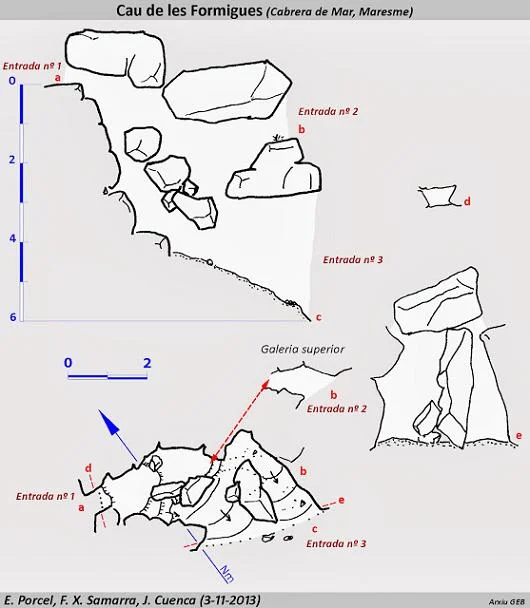 Topografía de FORMIGUES, CAU DE LES