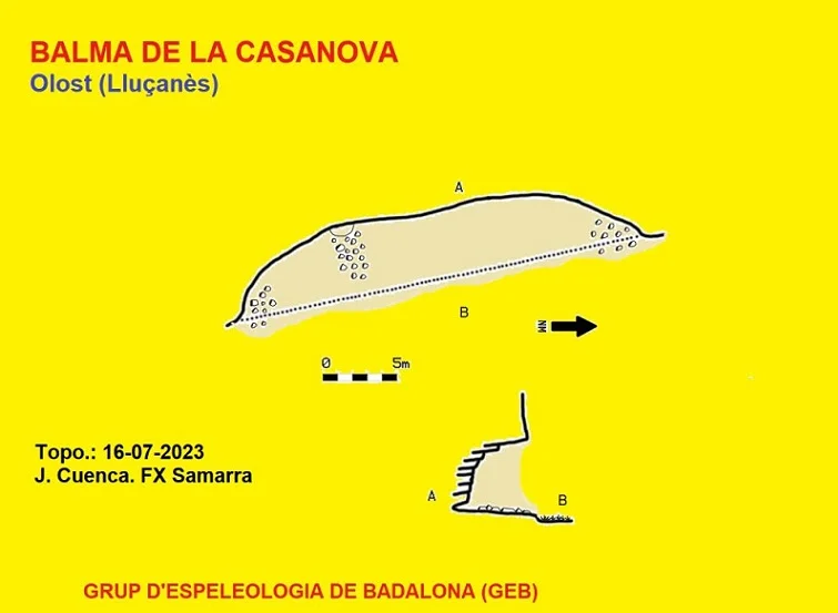 Topographie de CASANOVA, BALMA DE LA