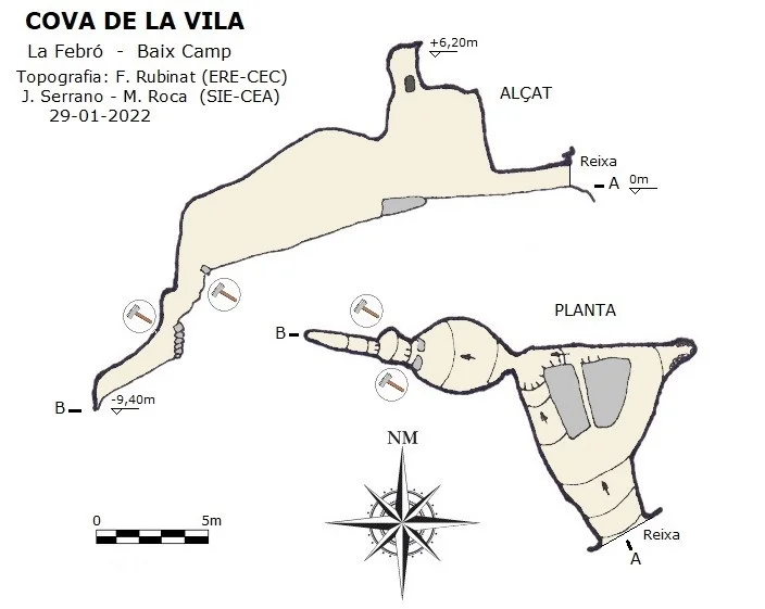 Topographie de VILA, COVA DE LA