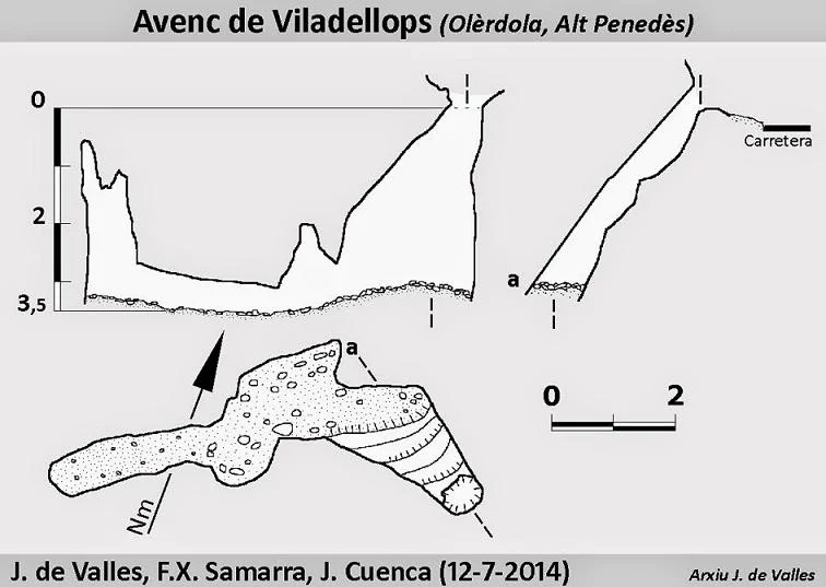 Topografia de VILADELLOPS, AVENC DE