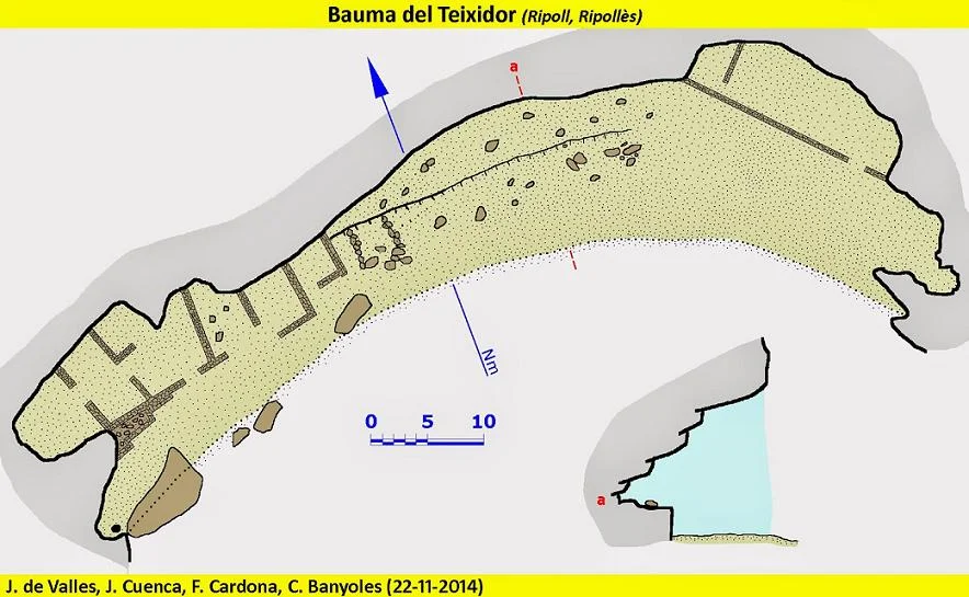Topographie de TEIXIDOR, BAUMA DEL