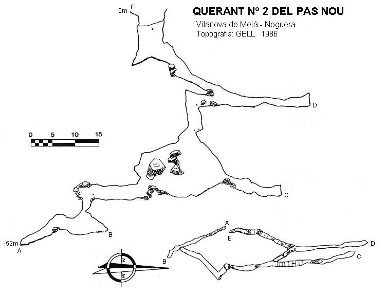 Topografia de PAS NOU, QUERANT Nº 2 DEL