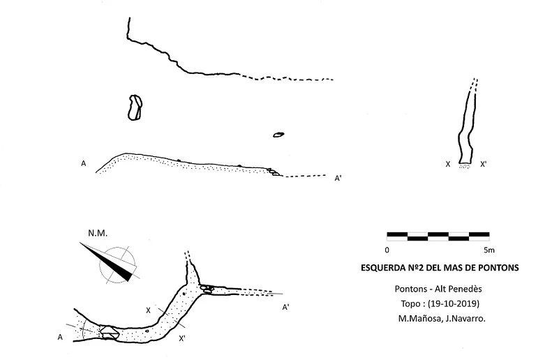 Survey of MAS DE PONTONS, ESQUERDA Nº2 DEL