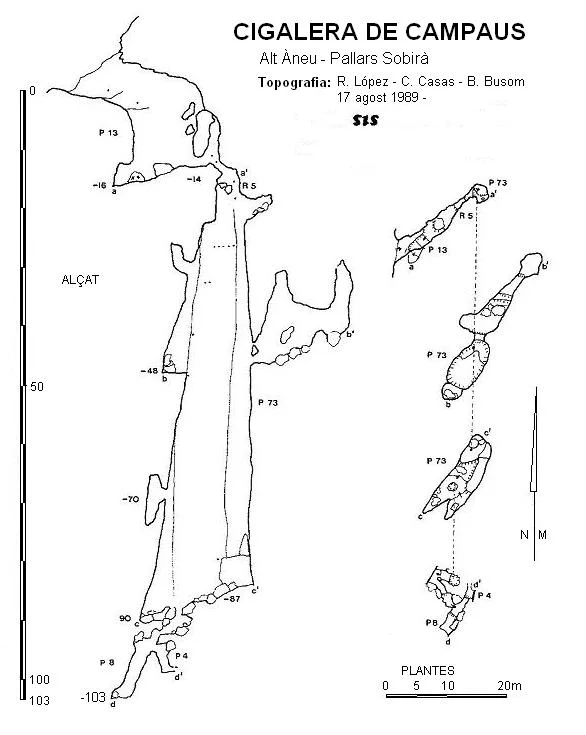 Topographie de CAMPAUS,  CIGALERA DE