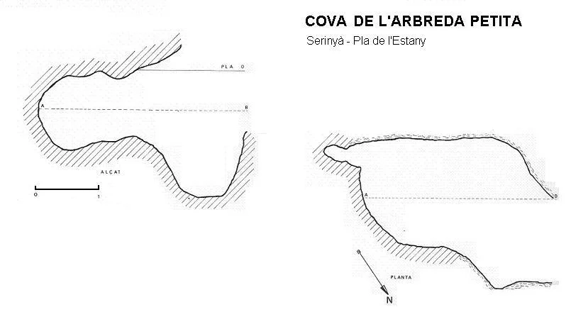 Topografia de ARBREDA PETITA, COVA DE L'