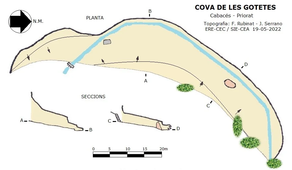 Topographie de GOTETES, COVA DE LES