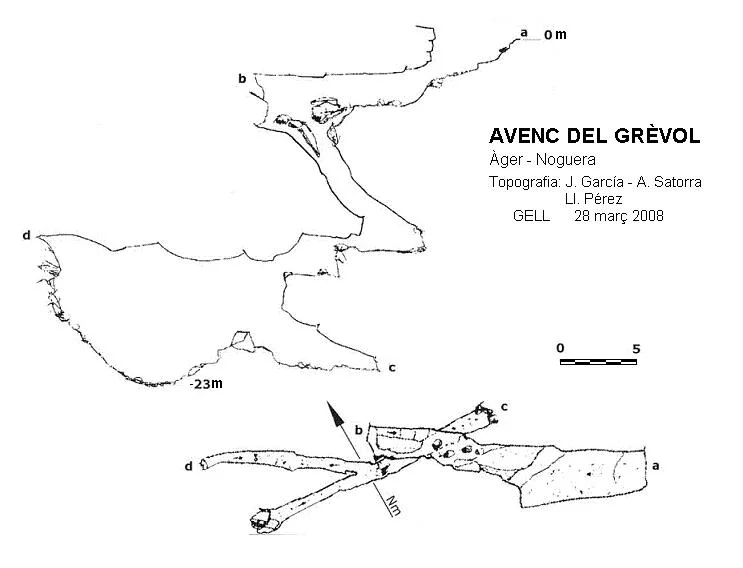 Topographie de GRÈVOL, AVENC DEL