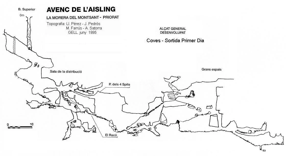 Topografía de AISLING, AVENC DE L'