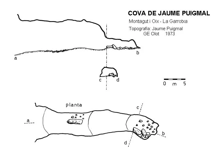 Topographie de JAUME PUIGMAL, COVA D'EN