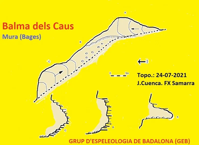 Topographie de CAUS, BALMA DELS