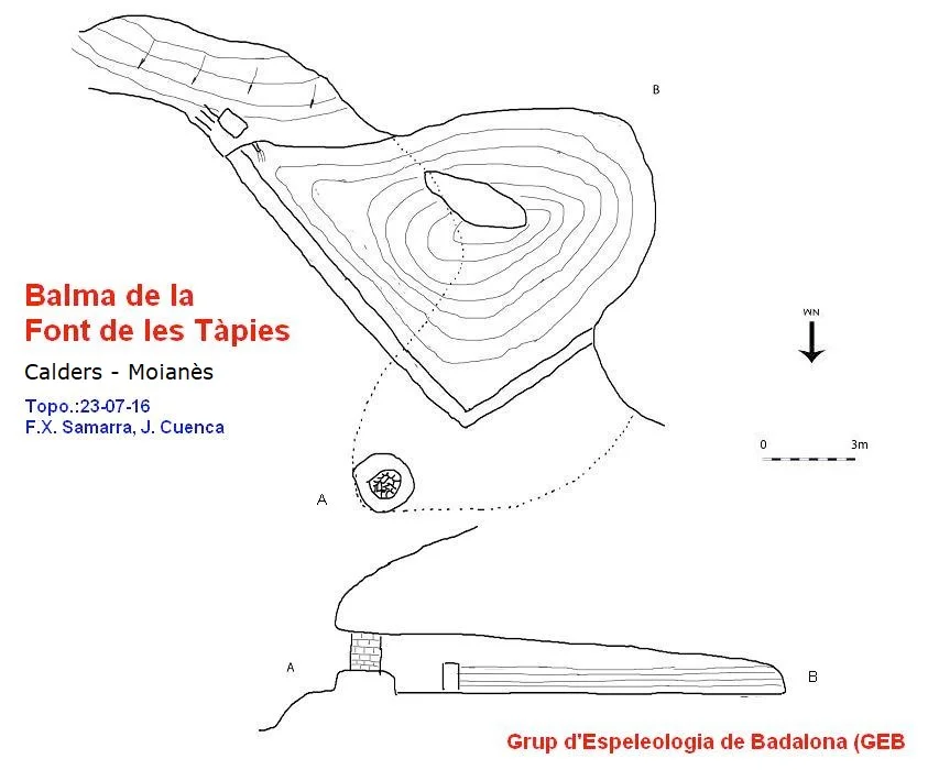 Topografia de FONT DE LES TÀPIES, BALMA DE LA