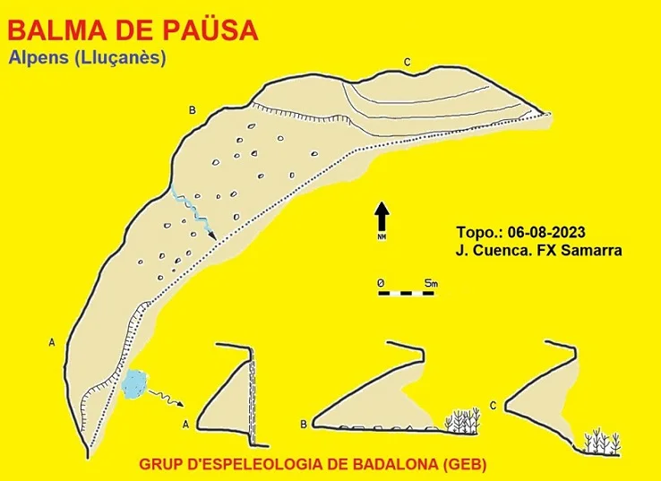 Topografía de PAÜSA, BALMA DE