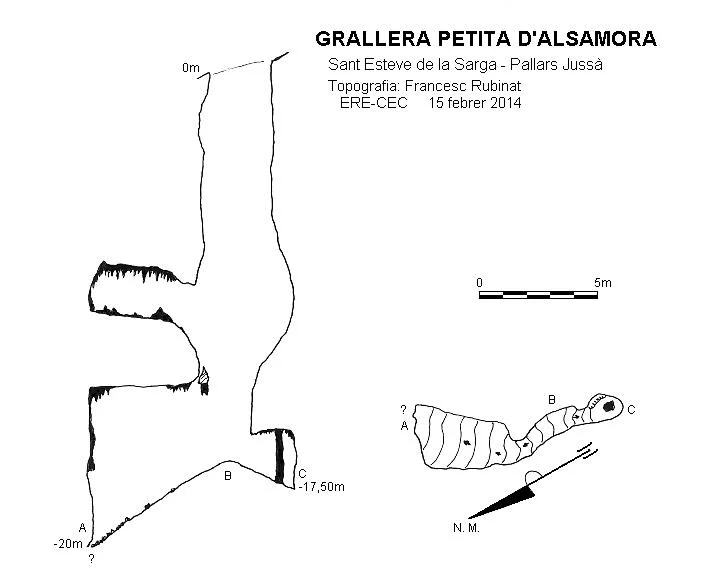 Topografía de ALSAMORA, GRALLERA PETITA D'