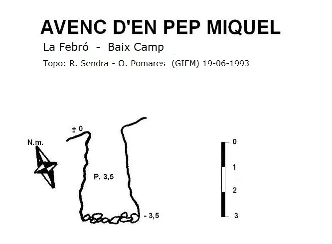 Topografia de PEP MIQUEL, AVENC D'EN