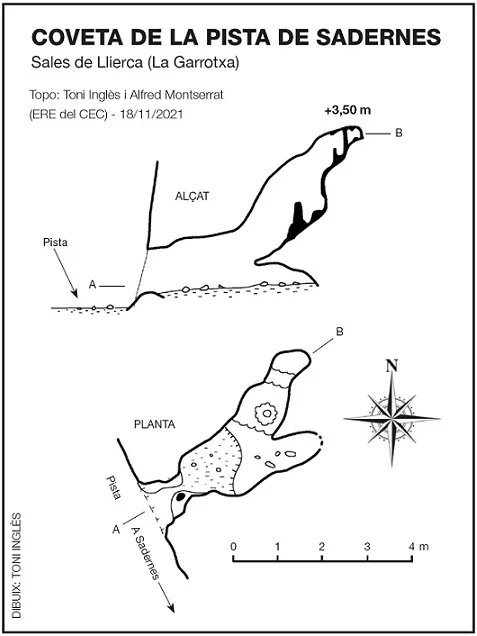 Topografia de PISTA DE SADERNES, COVETA DE LA