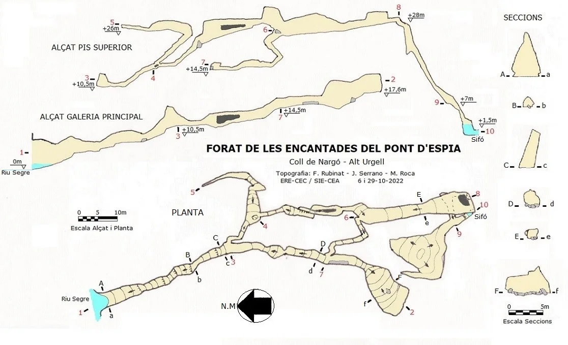 Topografia de ENCANTADES DEL PONT D'ESPIA, FORAT DE LES