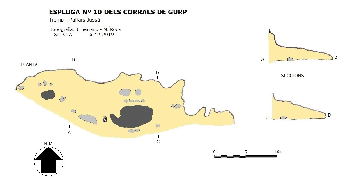 Topografía de CORRALS DE GURP, ESPLUGA Nº10 DELS