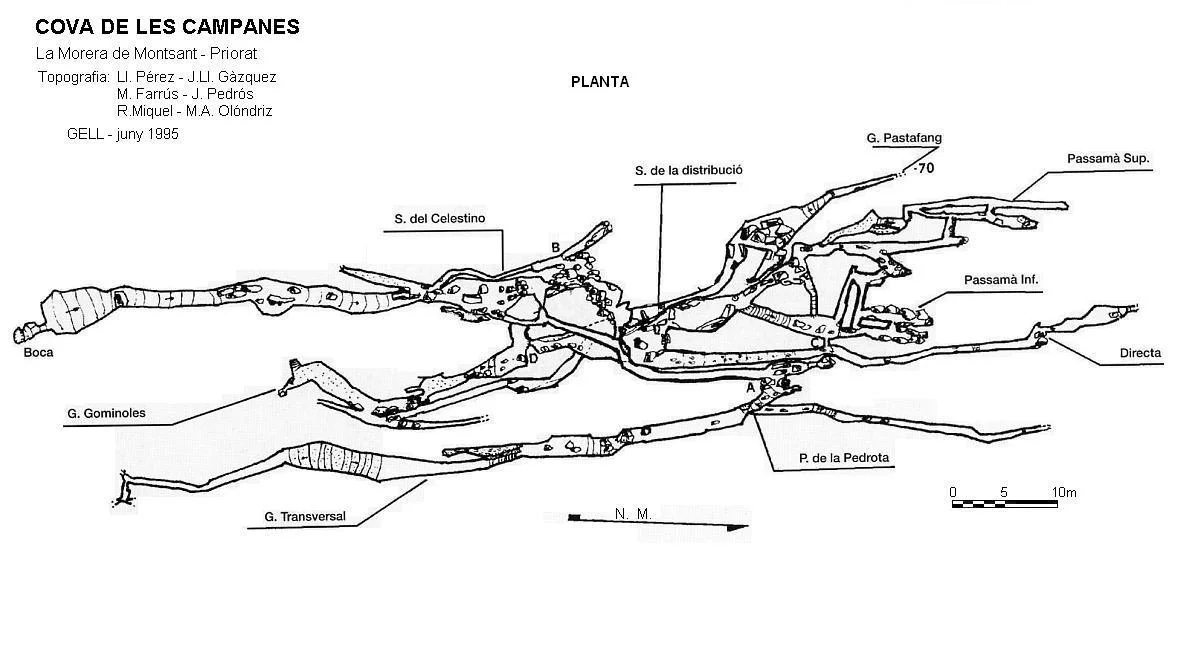 Topografia de CAMPANES, COVA DE LES