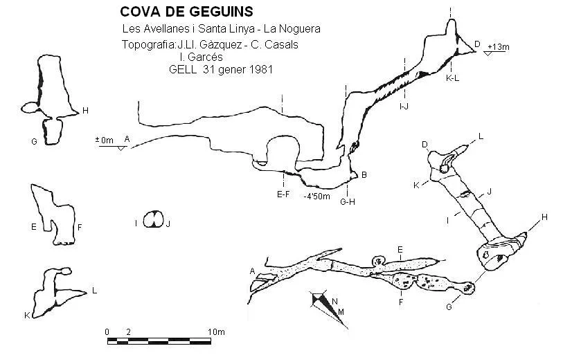 Topografia de GEGUINS, COVA DE