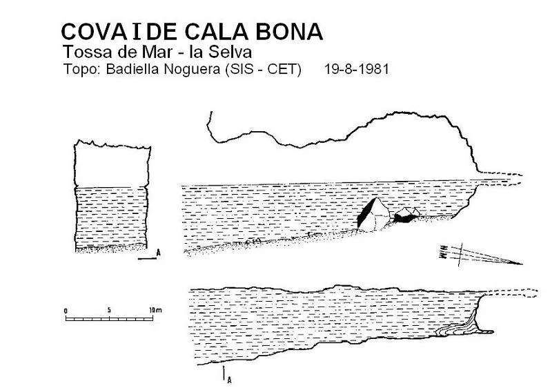Topographie de CALA BONA, COVA I DE