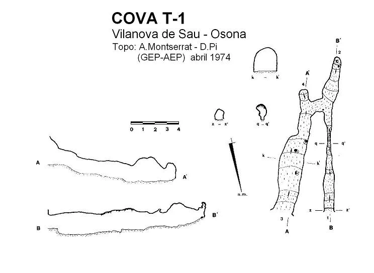 Survey of GRIOTERES, COVA T-1 DE LES