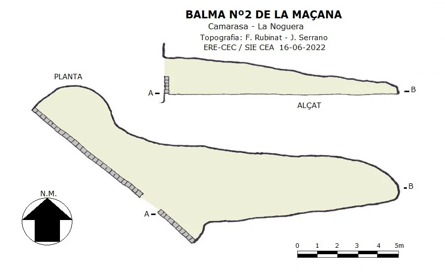 Topographie de MAÇANA, BALMA Nº2 DE LA