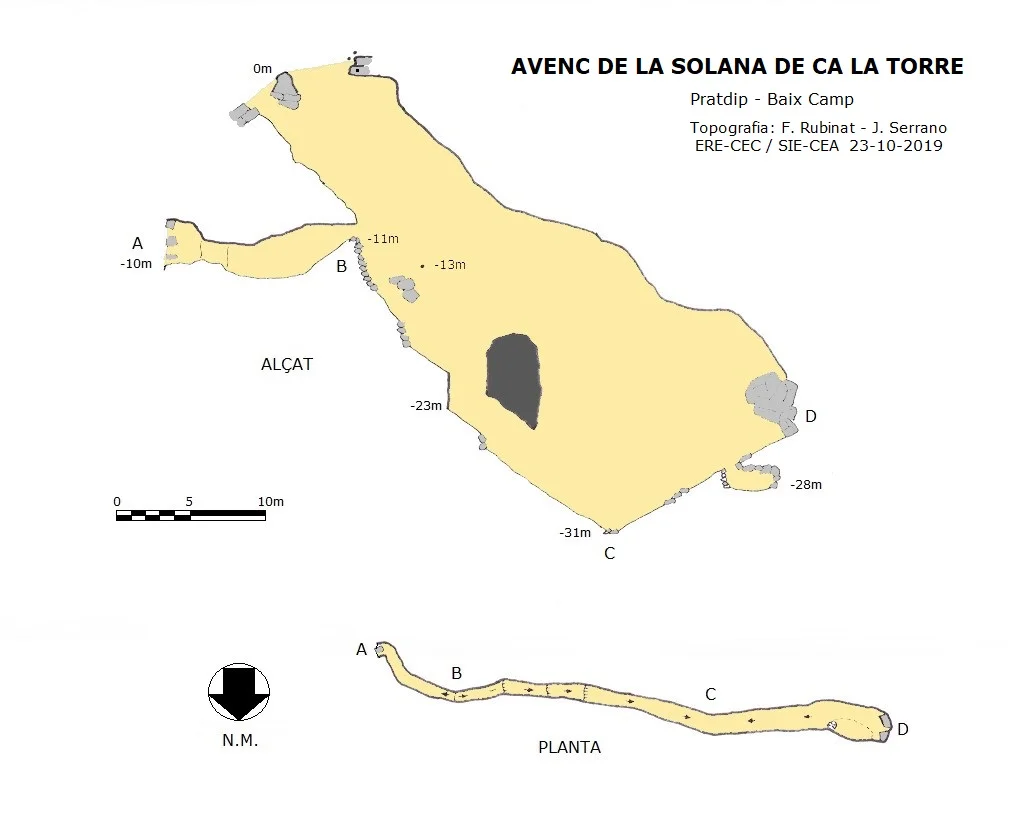 Topografía de SOLANA DE CA LA TORRE, AVENC DE LA
