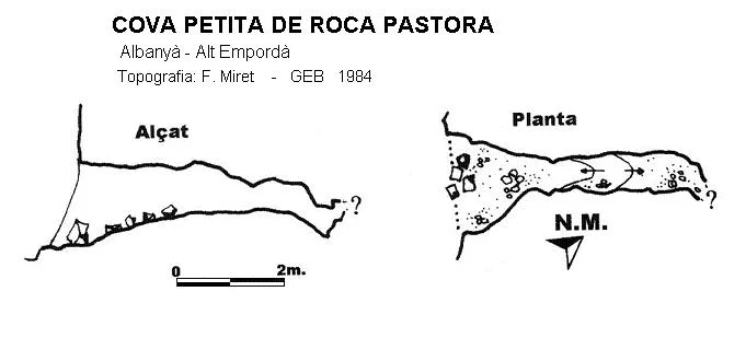 Topografia de ROCA PASTORA, COVA PETITA DE