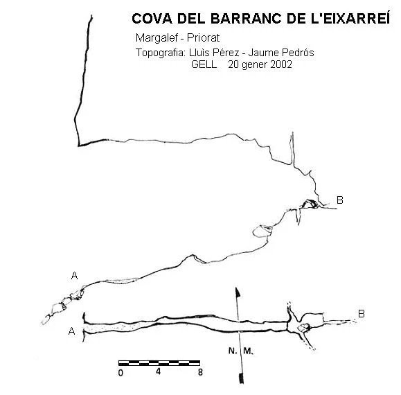 Topographie de BARRANC DE L'EIXARREÍ, COVA DEL