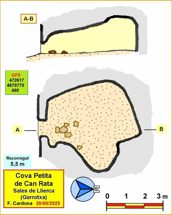 Topografia de CAN RATA, COVA PETITA DE