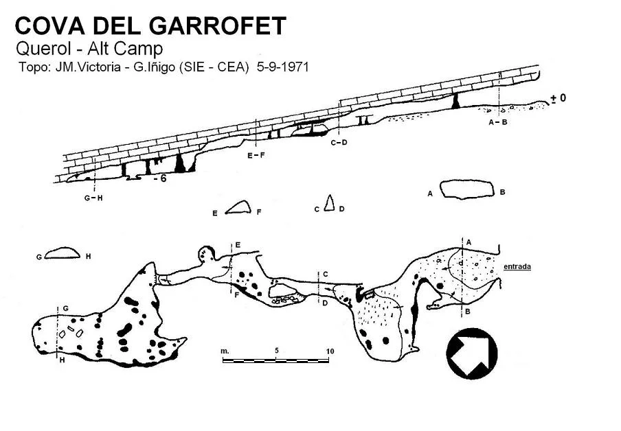 Topografia de GARROFET, COVA DEL