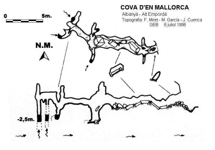 Topografía de MALLORCA, COVA D'EN