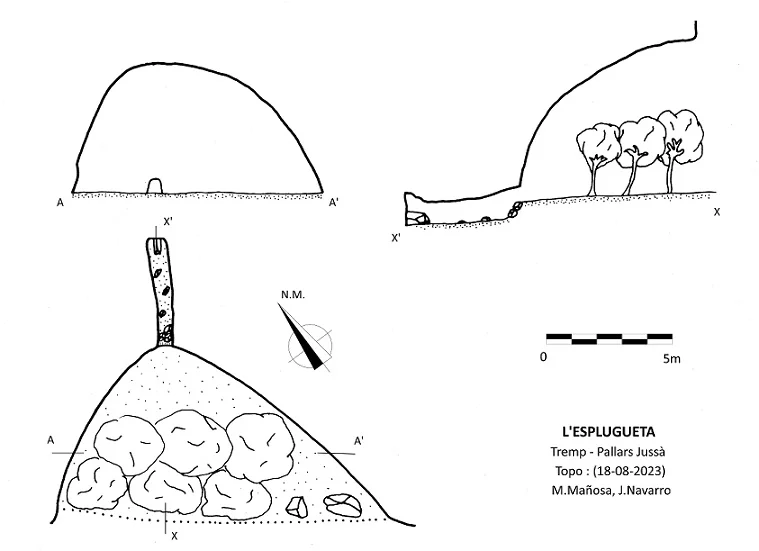 Topographie de ESPLUGUETA, L'