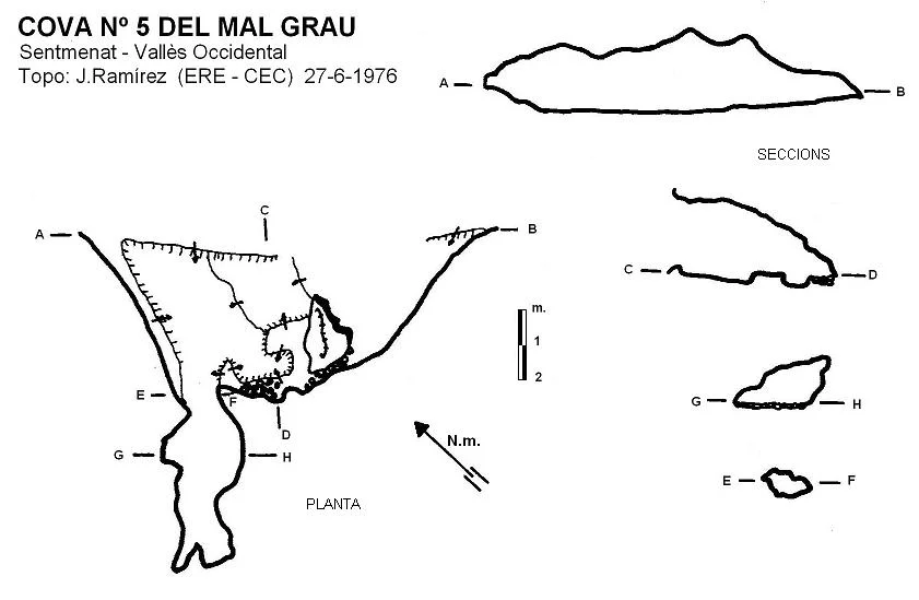 Topographie de MAL GRAU, COVA Nº5 DEL