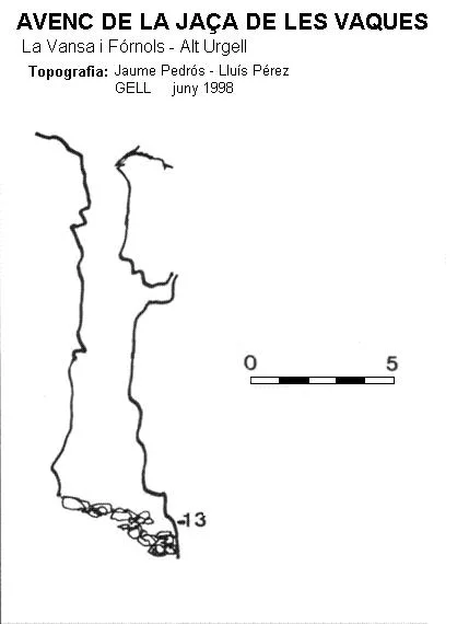 Topographie de JAÇA DE LES VAQUES, AVENC DE LA