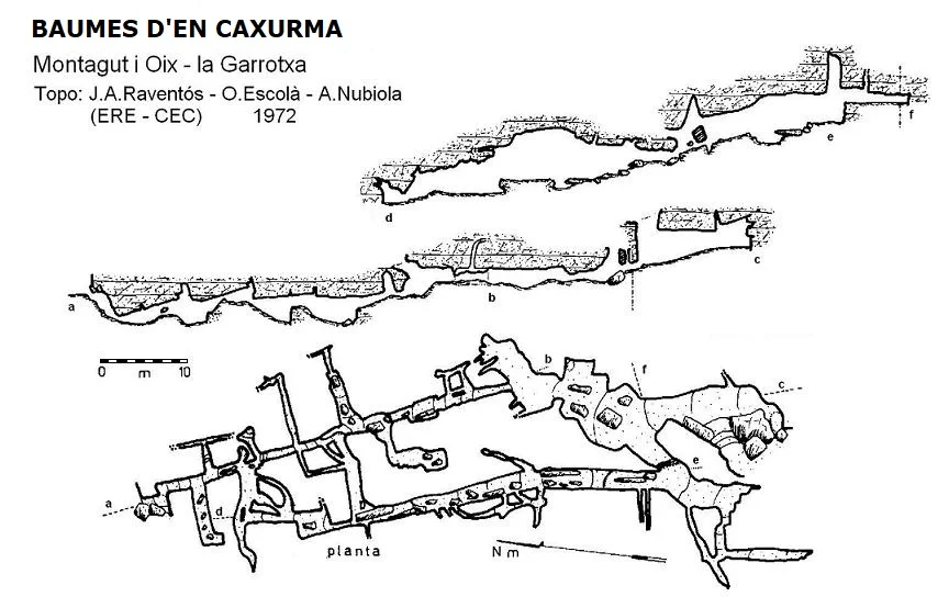 Topographie de CAXURMA, BAUMES D'EN