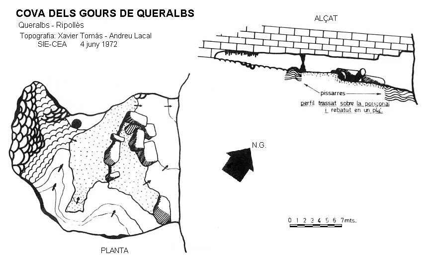 Survey of GOURS DE QUERALBS, COVA DELS