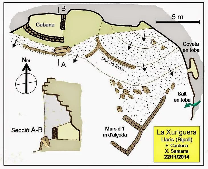 Topographie de XURIGUERA, BAUMA DE LA