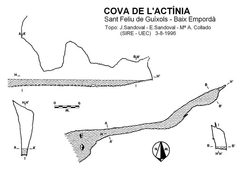 Topografía de ACTÍNIA, COVA DE L'