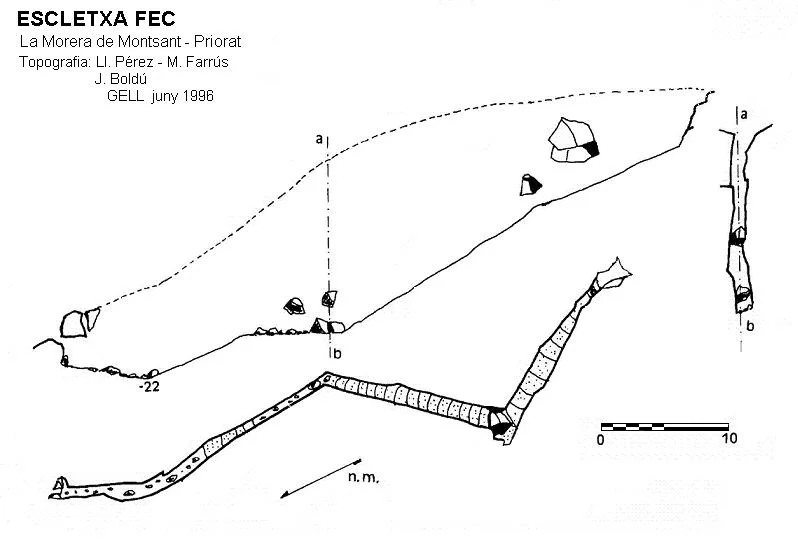 Topografia de FEC, ESCLETXA
