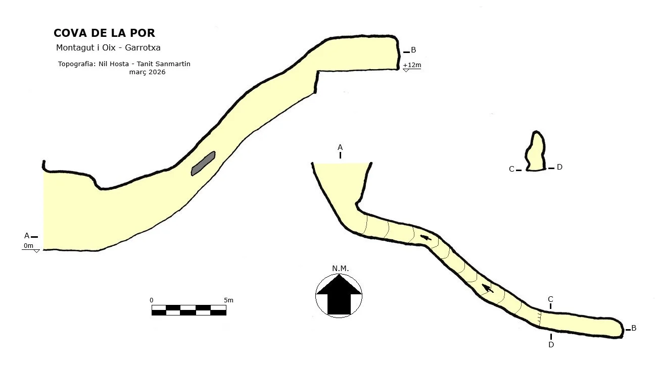 Topografía de POR, COVA DE LA
